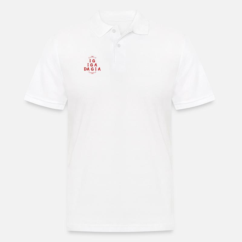 ich verschwinde auch - Männer Poloshirt - Weiß