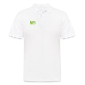 Zungenbrecher sind genial - Männer Poloshirt - Weiß - Vorne - Kai (181cm)