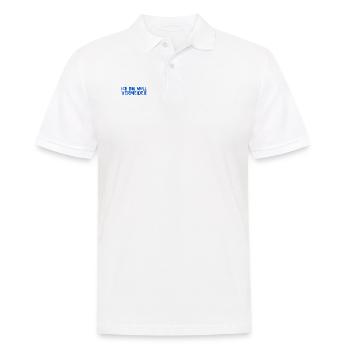 ich vermeide Müll - Männer Poloshirt - Weiß - Vorne - Kai (181cm)