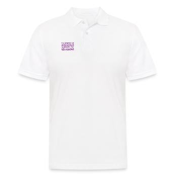 Are you too stupid for science? - Men's Polo Shirt - white - Front - Kai (181cm)