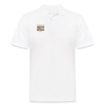 Tout le monde ne peut pas faire de la science - Polo Homme - blanc - Devant - Kai (181cm)