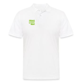 Pläne machen - Männer Poloshirt - Weiß - Vorne - Kai (181cm)