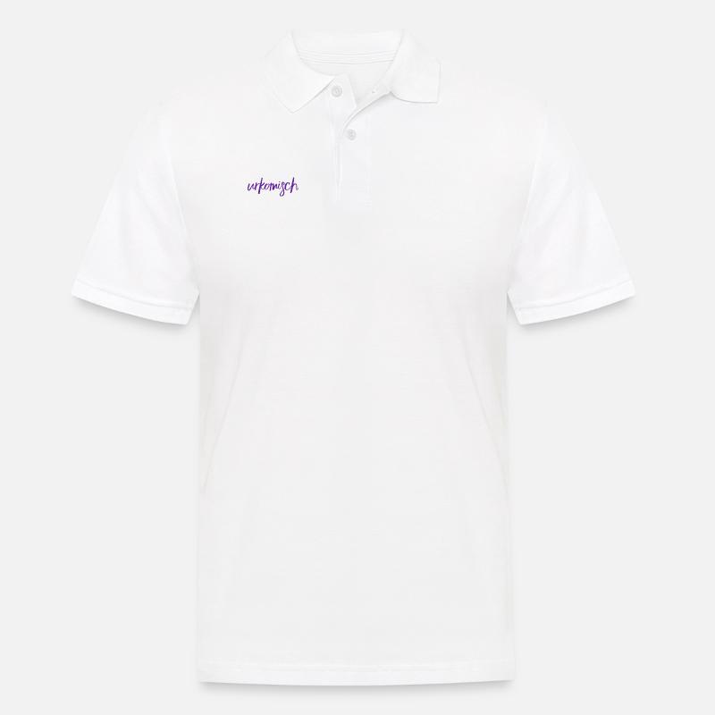 das ist witzig - Männer Poloshirt - Weiß