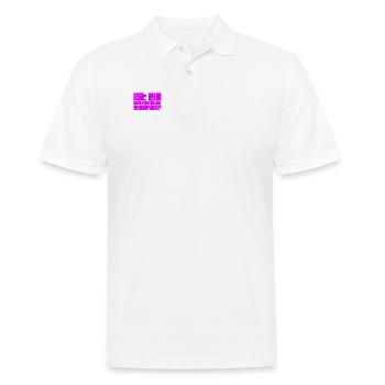 plötzlich Winter - Männer Poloshirt - Weiß - Vorne - Kai (181cm)