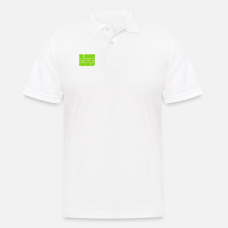 was mögen Feuerschlucker? - Männer Poloshirt - Weiß