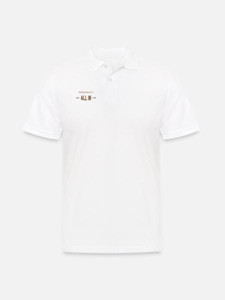 ich wette alles - Männer Poloshirt - Weiß