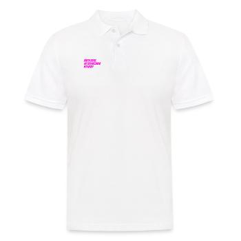 darf man das? - Männer Poloshirt - Weiß - Vorne - Kai (181cm)