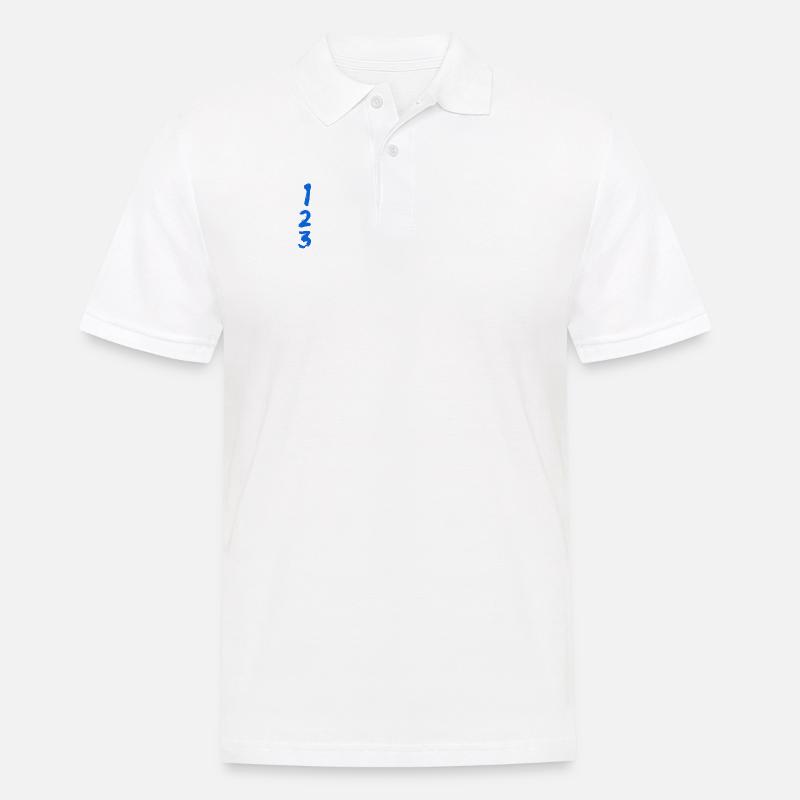 First, second and third - Men's Polo Shirt - white