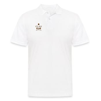 That's crystal clear - Men's Polo Shirt - white - Front - Kai (181cm)