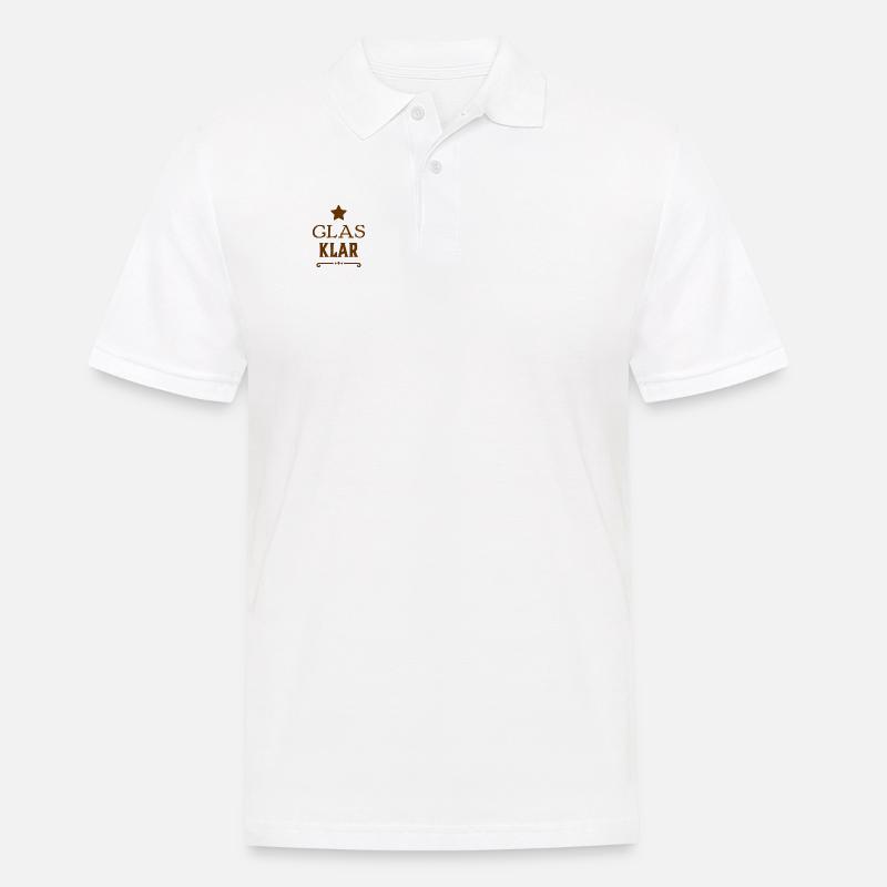 das ist glasklar - Männer Poloshirt - Weiß