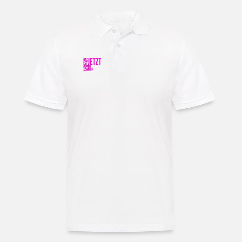 es geht schwerer - Männer Poloshirt - Weiß