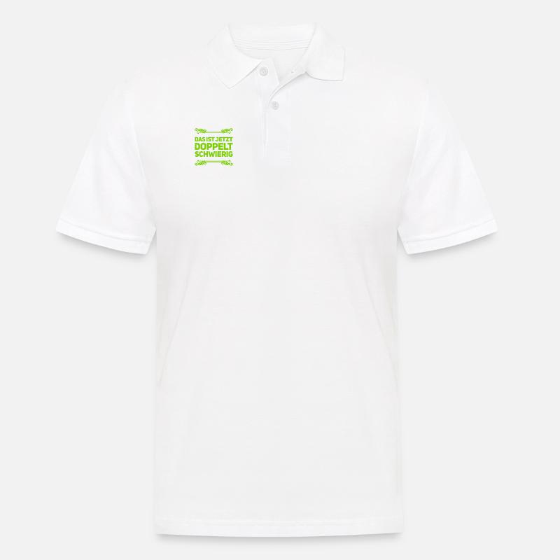 Double niveau de difficulté - Polo Homme - blanc