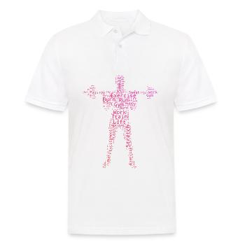 Haltérophilie Musculation Hommes Femmes Fitness - Polo Homme - blanc - Devant - Kai (181cm)