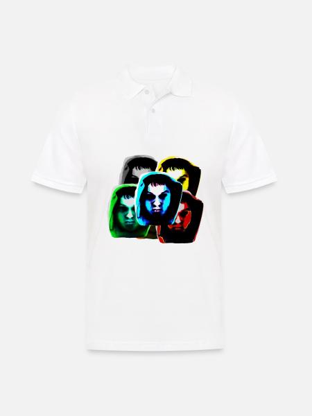 Hoody head: Multi - Männer Poloshirt - Weiß