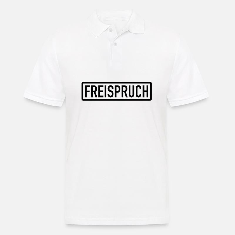 Freispruch - Unschuldig vor Gericht - Männer Poloshirt - Weiß