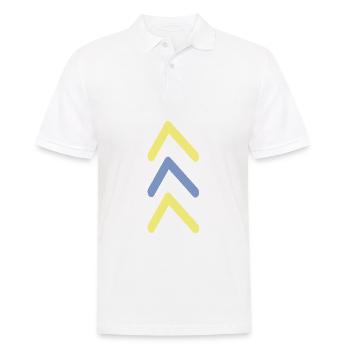 3 Arrow Support | Down syndrome, 21st chromosome - Men's Polo Shirt - white - Front - Kai (181cm)