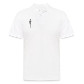Requin tribal - Polo Homme - blanc - Devant - Kai (181cm)