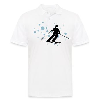 Sports d'hiver - skieur neige - Polo Homme - blanc - Devant - Kai (181cm)