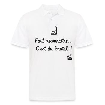 Les Tontons Flingueurs ! Réplique culte - Alcool - Polo Homme - blanc - Devant - Kai (181cm)