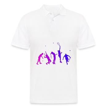 Playing Tennis Men's Tennis Playing Tennis Players - Men's Polo Shirt - white - Front - Kai (181cm)
