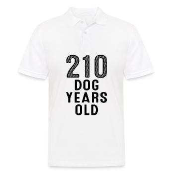 210 Dog Years Old 30. Geburtstag - Männer Poloshirt - Weiß - Vorne - Kai (181cm)
