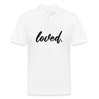 Loved Liebe Valentinstag - Männer Poloshirt - Weiß - Vorne - Kai (181cm)
