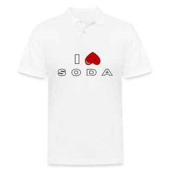 Ich hasse Soda - Männer Poloshirt - Weiß - Vorne - Kai (181cm)