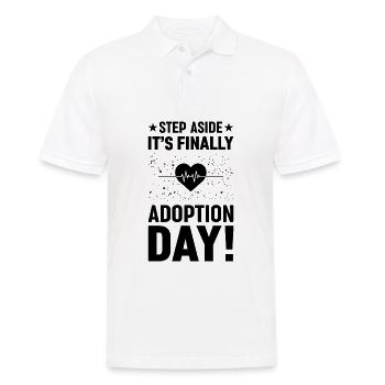 Tritt Beiseite, Es Ist Endlich Adoptionstag - Männer Poloshirt - Weiß - Vorne - Kai (181cm)