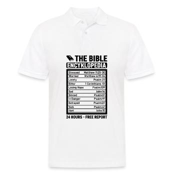 The Bible Encyklopedia 24 heures - Gratuit - Polo Homme - blanc - Devant - Kai (181cm)