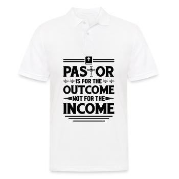Le pasteur est là pour le résultat, pas pour le - Polo Homme - blanc - Devant - Kai (181cm)