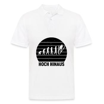 Hoch Hinaus Sonnenhintergrund Skispringen Winter - Männer Poloshirt - Weiß - Vorne - Kai (181cm)