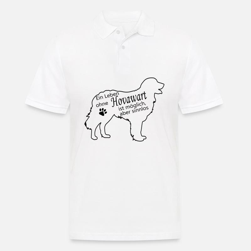 Leben ohne Hovawart Hund ist sinnlos Hundehalter - Männer Poloshirt - Weiß