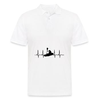 Rudern Paddel EKG Kajak Kayak Kanu Paddeln Boot - Männer Poloshirt - Weiß - Vorne - Kai (181cm)