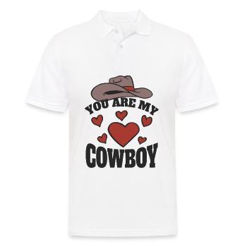 You are my Cowboy - Men's Polo Shirt - white - Front - Kai (181cm)