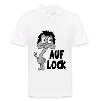 Sprüche Lustige Comic Auf Lock - Männer Poloshirt - Weiß - Vorne - Kai (181cm)