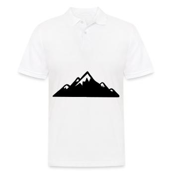 Montagnes Montagne Montagne 05 Aire de dessin 6 - Polo Homme - blanc - Devant - Kai (181cm)