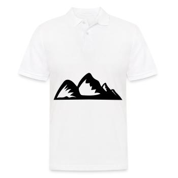 Montagnes Montagnes Montagnes 12 - Polo Homme - blanc - Devant - Kai (181cm)