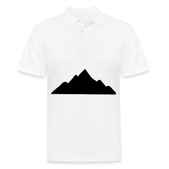 Montagnes Montagnes Montagnes 05 - Polo Homme - blanc - Devant - Kai (181cm)