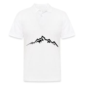 Montagnes Montagne Montagne 18 Aire de dessin 19 - Polo Homme - blanc - Devant - Kai (181cm)
