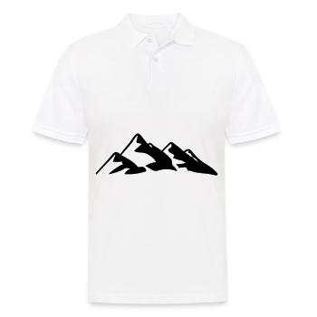 Montagnes Montagne Montagne 03 Aire de dessin 4 - Polo Homme - blanc - Devant - Kai (181cm)