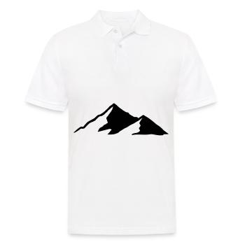 Montagnes Montagnes Montagnes 04 - Polo Homme - blanc - Devant - Kai (181cm)