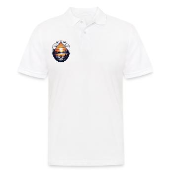 Camping time - Men's Polo Shirt - white - Front - Kai (181cm)