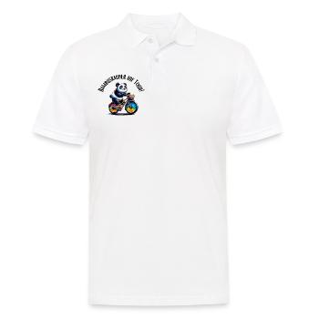 Bamboo Raider en tournée Panda - Polo Homme - blanc - Devant - Kai (181cm)