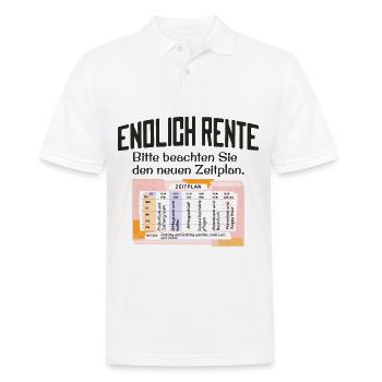 Endlich Rente Zeitplan Tagesablauf Wochenplan - Männer Poloshirt - Weiß - Vorne - Kai (181cm)