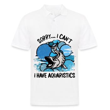 Aquarium Aquarists Fish Ornamental fish Aquaristics - Men's Polo Shirt - white - Front - Kai (181cm)