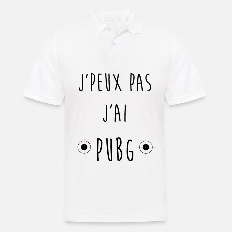 ICH KANN NICHT. - Männer Poloshirt - Weiß