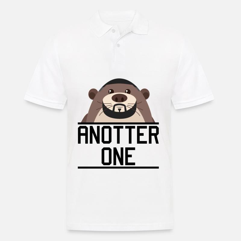 anotter one - Männer Poloshirt - Weiß