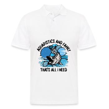 Aquarium Aquarianer Fische Zierfische Aquaristik - Männer Poloshirt - Weiß - Vorne - Kai (181cm)