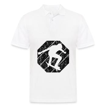 Skateboarder Skateboard Skater Skate Skateing - Polo Homme - blanc - Devant - Kai (181cm)