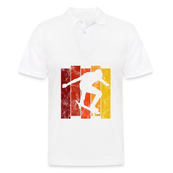 Skateboarder Skateboard Skater Skate Skateing - Polo Homme - blanc - Devant - Kai (181cm)